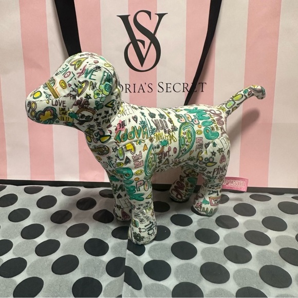 PINK Victoria’s Secret Mini Dog Plush - Picture 1 of 2